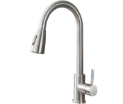 Torneira Cozinha Gourmet Misturador Monocomando Extensível Aço Escovado na Amazon
