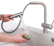 Torneira Cozinha Gourmet Monocomando Extensível Bancada Aço Inox na Amazon