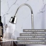 Torneira De Luxo Gourmet Pia Cozinha Parede Flexível Oferta na Amazon