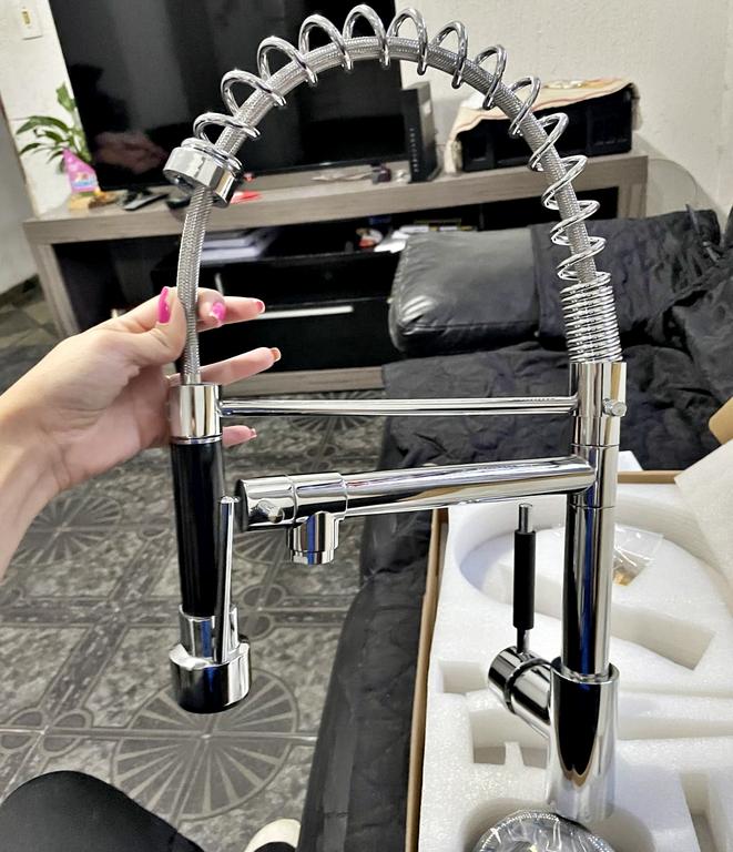 Torneira Gourmet 50cm com Misturador Monocomando Cromada de Bancada Belcca TGM50C-BL na Casas Bahia