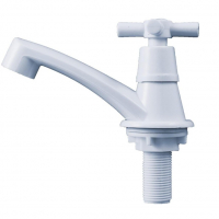 Torneira Lavatório Banheiro Abs Branca 1/4 De Volta Civitt na Amazon