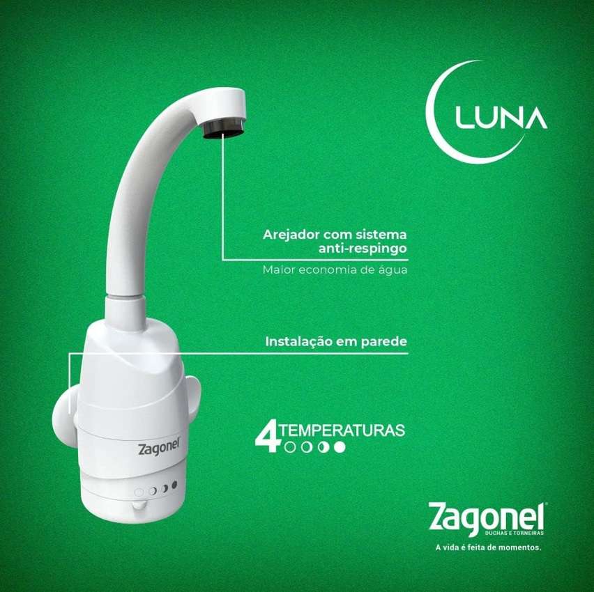 Torneira Multitemperatura Zagonel Luna 4T 5500W 127V Branco na Amazon