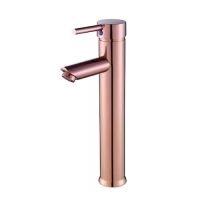 Torneira Para Banheiro Prizi Misturador Monocomando Rose - KE-7098 Alta na Ponto
