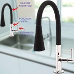 Torneira Para Cozinha Bancada Flexível tubo Preto Conic 2 Jatos 3069 C29 na Amazon