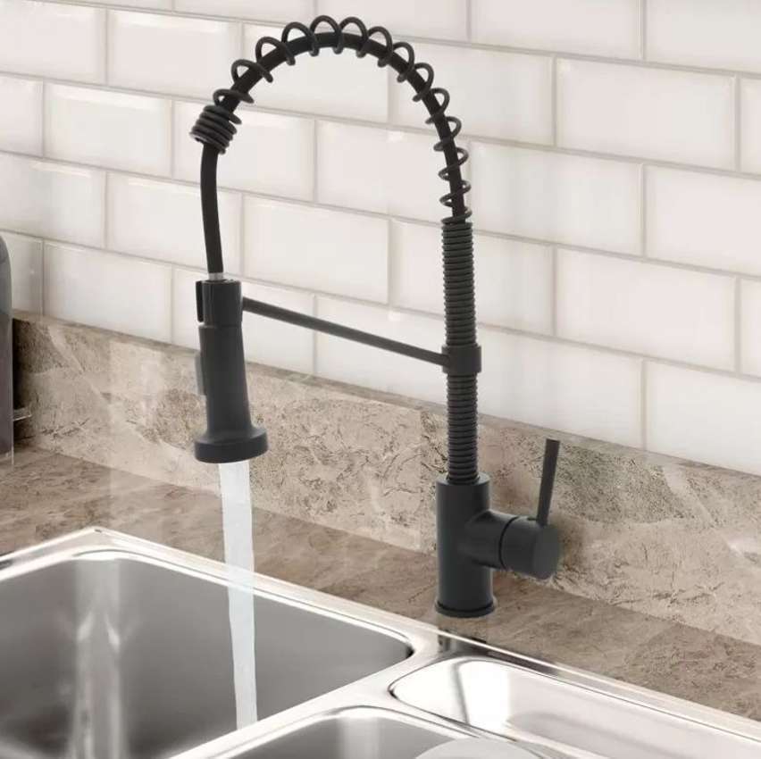 Torneira para Cozinha Gourmet de Mesa com Mola – Monocomando Black Nell AM2672 na Magazine Luiza