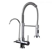 Torneira Para Cozinha Gourmet De Mesa Dupla Nell - F-02 CRO Prata na Magazine Luiza