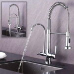 Torneira para Cozinha Gourmet de Mesa Dupla Nell – F-02 CRO Prata na Magazine Luiza