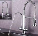 Torneira para Cozinha Gourmet de Mesa Dupla Nell – F-02 CRO Prata na Magazine Luiza