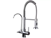 Torneira para Cozinha Gourmet de Mesa Dupla Nell – F-02 CRO Prata na Magazine Luiza