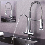 Torneira para Cozinha Gourmet de Mesa Dupla Nell – F-02 CRO Prata na Magazine Luiza