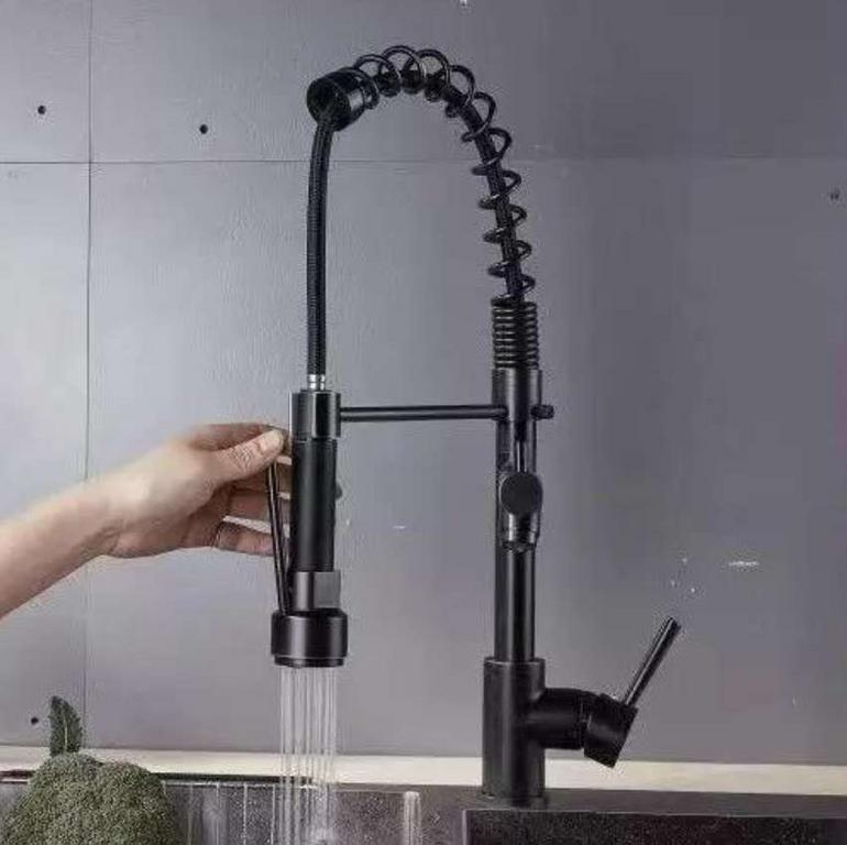 Torneira para Cozinha Gourmet Dupla de Mesa – com Filtro Monocomando Black Nell AM-2679 na Magazine Luiza