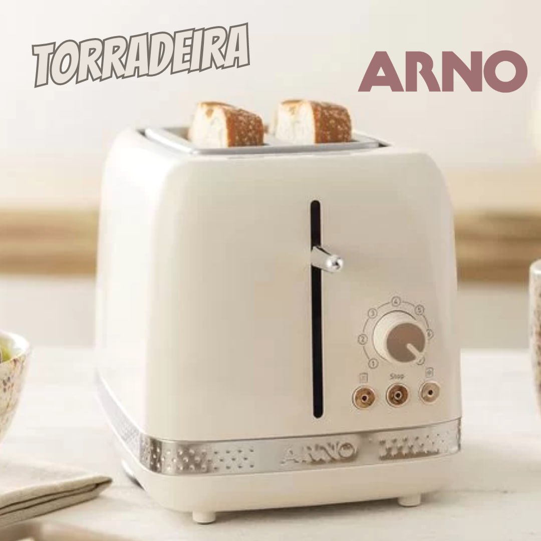 Torradeira Arno Soleil, Com 7 Níveis de Tostagem e Bandeja Removível, Marfim, STOA, 127V na Amazon