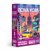 Toyster - Quebra-cabeça: Postais Do Mundo - Estados Unidos - Nova York - 500 Peças Nano - Game Office na Amazon