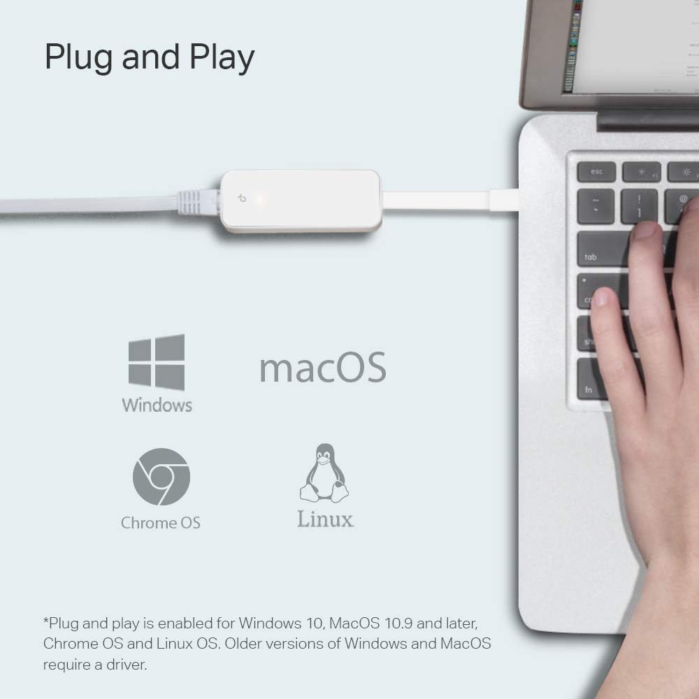 TP-Link Adaptador USB C para Ethernet (UE300C), adaptador de rede LAN Gigabit Ethernet RJ45 para USB C na Amazon