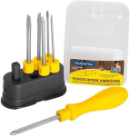 Tramontina 41110506 Jogo de Chaves de Fenda com Pontas Intercambiáveis, Conjunto de 6 Peças, na Amazon