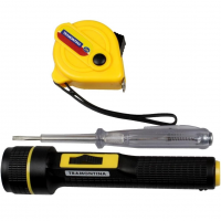 Tramontina 43408133, Kit De Ferramentas 3 Peças, Com 1 Trena 1 Chave De Teste 1 Lanterna, Uso Domestico na Amazon
