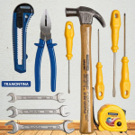 Tramontina 43409104, Kit Ferramentas 11 Peças Trena Estilete Martelo Alicate Chaves de Fenda e Fixas na Amazon