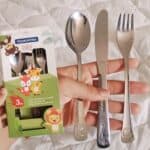 Tramontina 66970020 Jogo de Talheres Infantil Aço Inox com 3 Peças, Prata na Amazon
