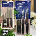 Tramontina JOGO FACAS INOX 4PC PLENUS PRE, Preto na Amazon