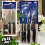 Tramontina JOGO FACAS INOX 4PC PLENUS PRE, Preto na Amazon