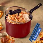 Tramontina PIPOQUEIRA 20CM 3,5L LORETO VERMELHO – ALUMINIO COM REVESTIMENTO ANTIADERENTE na Amazon