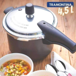 Tramontina Vancouver 20582620 Panela de Pressão com Revestimento Interno e Externo de Antiaderente Starflon Max, 20 cm e 4,5 L, Cinza (Graphite Gray Aluminum) na Amazon