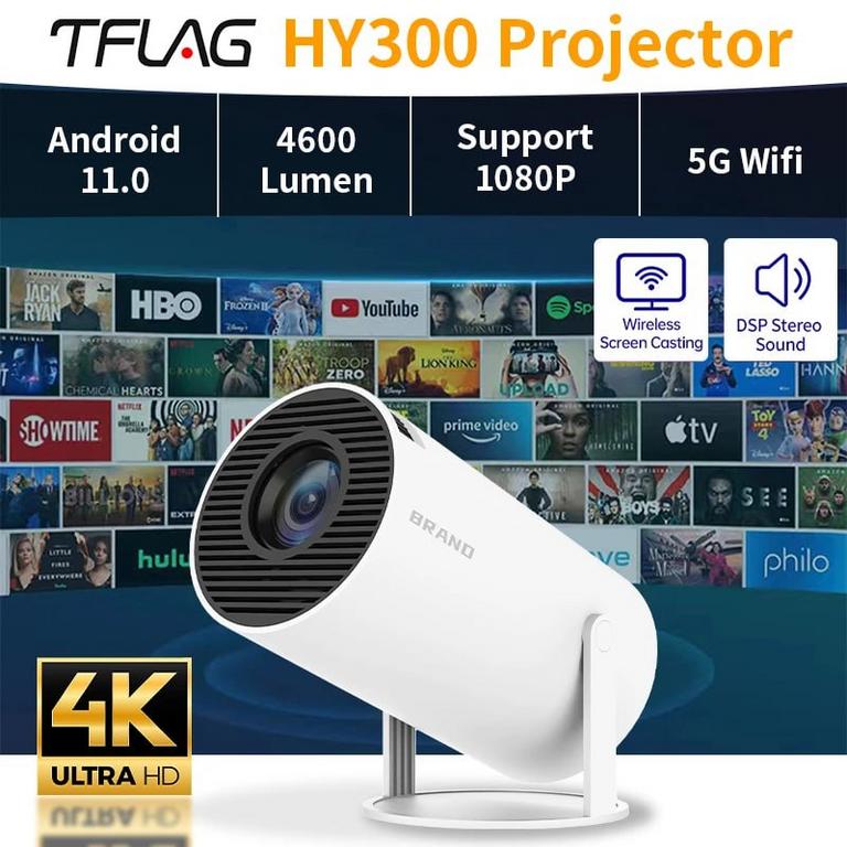 Transpeed-4K Projetor portátil Android 11 para cinema em casa e ao ar livre, Dual WiFi 6, 200 ANSI, Allwinner H713, BT5.0, 1080P, 1280x 720P na Aliexpress