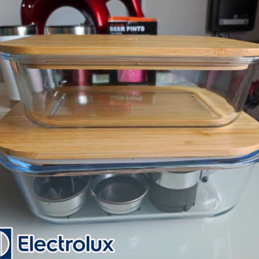 Travessas Refratárias com Tampa de Bambu Electrolux na Amazon