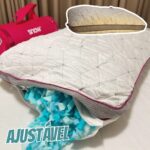 Travesseiro Ajustável – I wanna sleep – Snow, flocos de espuma removíveis para controle da altura, ideal para dores na coluna, altura perfeita, alívio de pressão, tecido em bambu respirável na Amazon