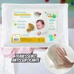 Travesseiro Antissufocante, Visco Revestimento, 30x40cm, Branco, Fibrasca na Amazon