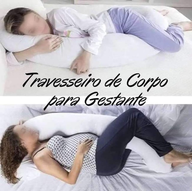 Travesseiro de Corpo Minhocão para Gestante – 21×150 cm – Fibrasca, Branco na Amazon