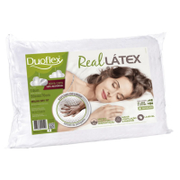 Travesseiro Duoflex Real Latex Branco na Carrefour