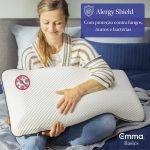 Travesseiro Memory Visco Emma Basics – Tecnologia NASA desenvolvida na Alemanha na Amazon