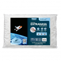 Travesseiro Nasa Alto Extranasa Ortopédico - P/fronhas 50 X 70 Cm - Fibrasca, Branco na Amazon