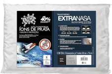 Travesseiro Nasa Alto Extravisco Íons de prata – P/ fronhas 50×70 cm – Fibrasca, Branco na Amazon