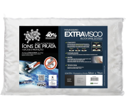 Travesseiro Nasa Alto Extravisco Íons de prata – P/fronhas 50×70 cm – Fibrasca, Branco na Amazon