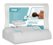 Travesseiro Nasa Ortopédico Cervical D40 12/10cm de altura Suporte ergonômico com tratamento Alergo Free Anti ácaro, anti fungo e anti bactéria para fronhas 50x70cm – Bege na Amazon