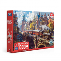 Trem Pela Cidade - Quebra-cabeça 1000 Peças - Game Office - Toyster Brinquedos na Amazon