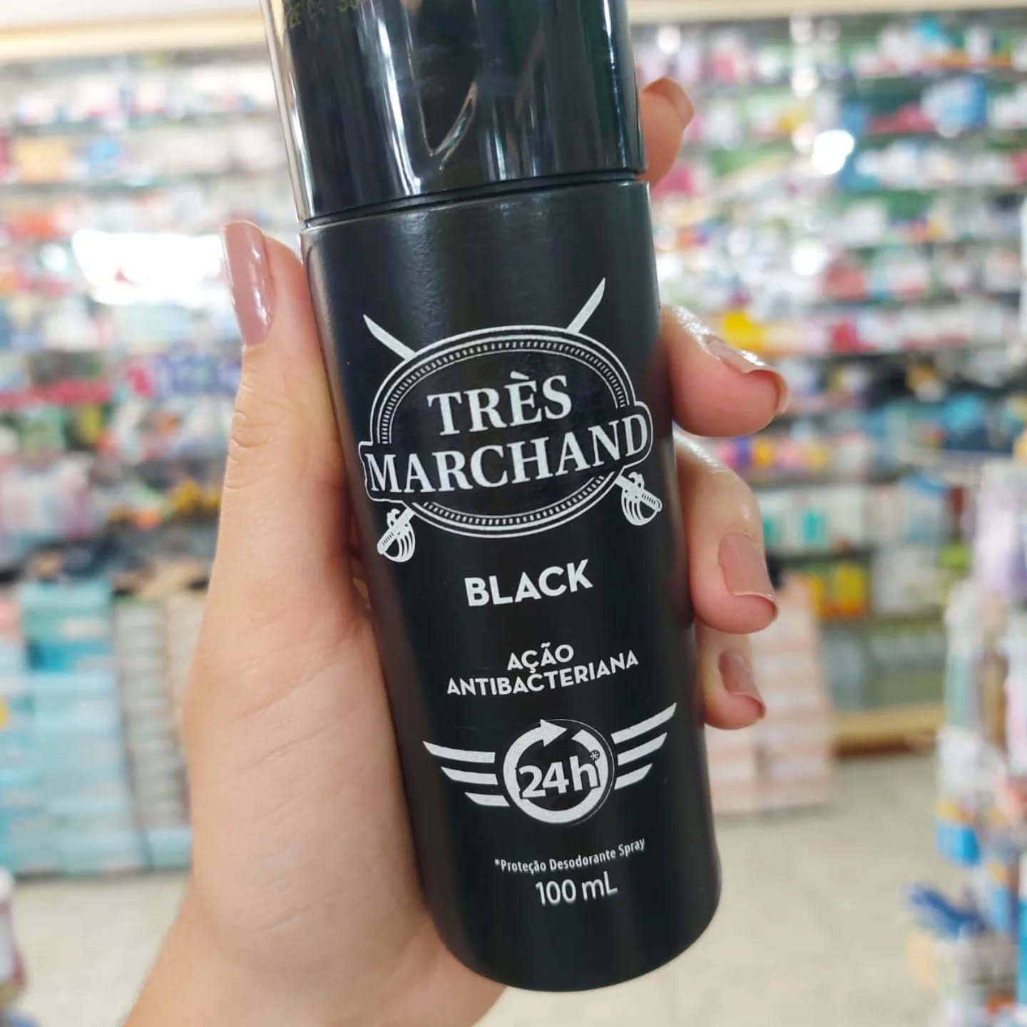 Très Marchand Desodorante Spray Masculino Black 100Ml na Amazon