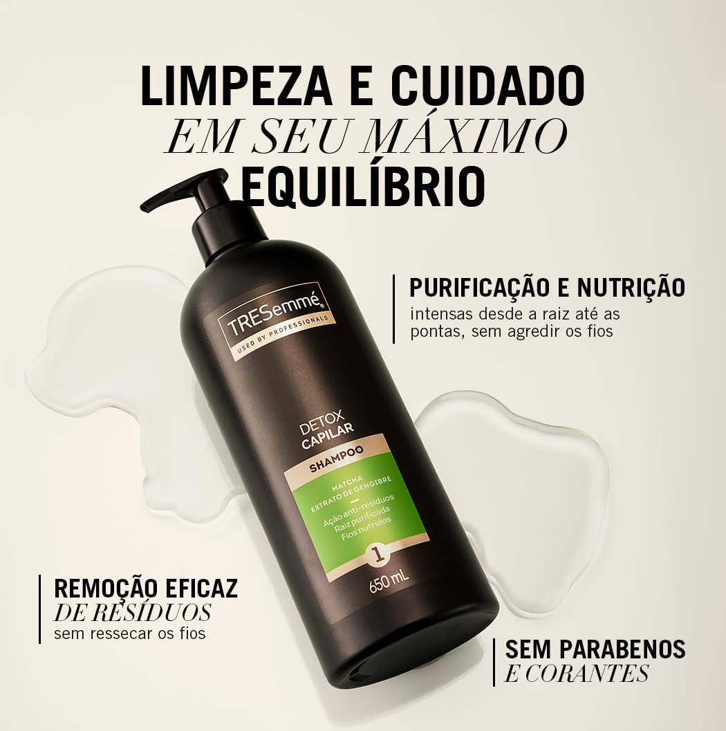 TRESemmé Detox Capilar Shampoo 650 ML na Amazon