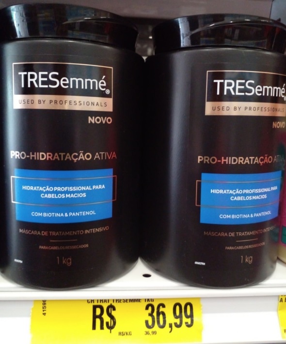 TRESemmé Máscara de Tratamento Intensivo com Pantenol e Biotina Hidratação Profunda Pote 1kg na Amazon