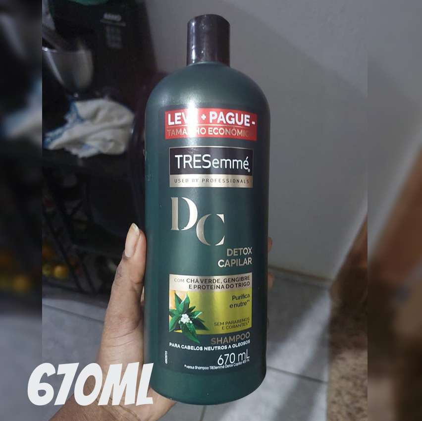 TRESemmé Shampoo Detox Capilar Frasco 670ml Tamanho Família- embalagem variável na Amazon