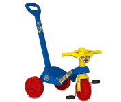 Triciclo Tico-Tico Patrulha Canina C/ Haste, Bandeirante, Azul na Amazon