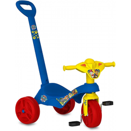 Triciclo Tico-Tico Patrulha Canina C/ Haste Bandeirante Azul na Amazon