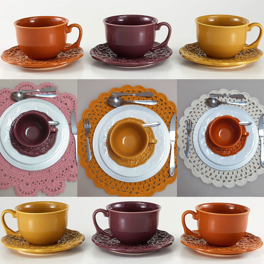 Trio de Xícaras, Coleção Especiarias, Acervo Panelinha na Amazon