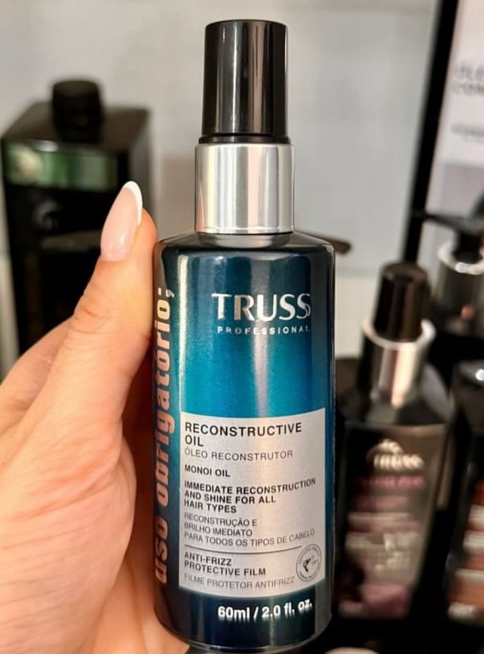 Truss Óleo Reconstrutor Uso Obrigatório | Tratamento Capilar para Brilho, Reconstrução e Proteção | 60ml na Amazon