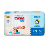 Turma Da Mônica Baby - Fralda, Jumbo, RN, 36 Unidades na Amazon