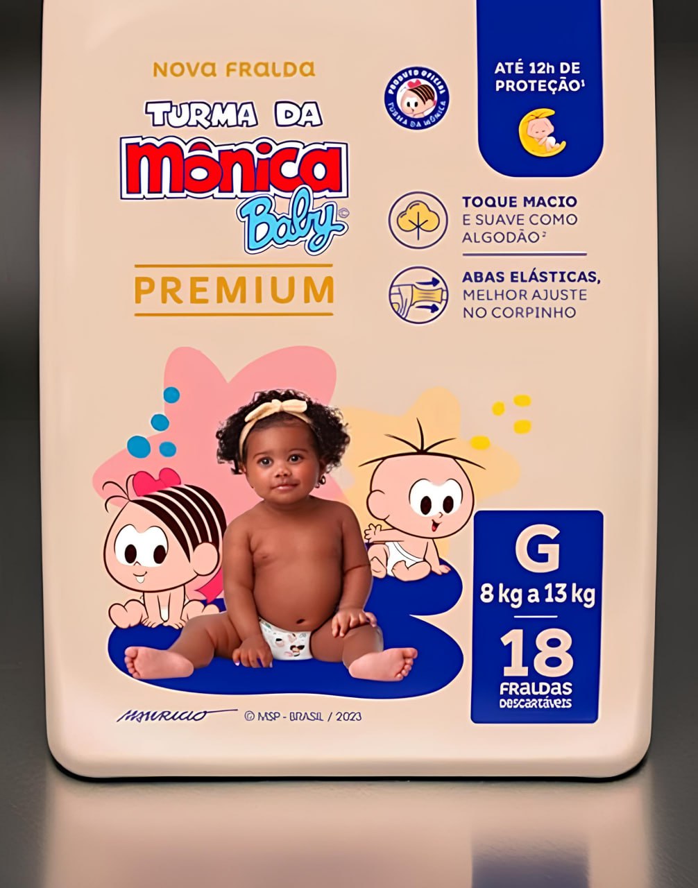 Turma da Mônica Baby Premium Jumbo G 18 Unidades na Amazon