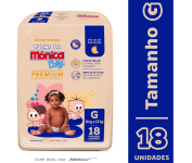 Turma da Mônica Baby Premium Jumbo G – 18 Unidades na Amazon