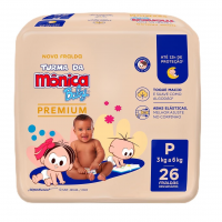 Turma Da Mônica Baby Premium Jumbo P 26 Unidades na Amazon
